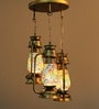 Spooky Multicolour Glass Cluster Hanging Light