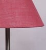 New Era Pink Jute  Conical  Designer Steel Floor Lamp For Home Decor