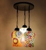 Renzo Black Metal Cluster Hanging Light
