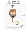 Golden Metal Wall Lamp