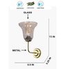 Golden Metal Wall Lamp