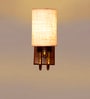 White Jute Premium wood & metal wall lamp Perfect