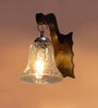 Brown Wooden Wall Lamp
