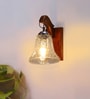Brown Wooden Wall Lamp