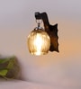 Black Wooden Wall Lamp