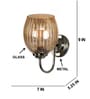 Brown Stainless Steel Wall Lamp