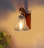 Brown Wooden Wall Lamp