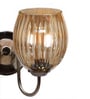 Black Chorm Finish Stainless Steel Wall Lamp