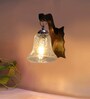Brown Wooden Wall Lamp