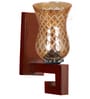 Brown Wooden Wall Lamp