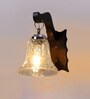 Brown Wooden Wall Lamp