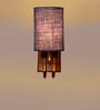 Blue Jute Stylish wood & metal wall lamp Ideal
