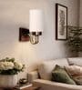 White Jute Premium wood & metal wall lamp Perfect