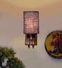 Blue Jute Stylish wood & metal wall lamp Ideal