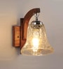 Brown Wooden Wall Lamp