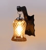 Brown Wooden Wall Lamp