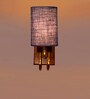 Blue Jute Stylish wood & metal wall lamp Ideal