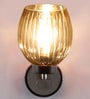Brown Wooden Wall Lamp