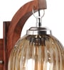 Brown Wooden Wall Lamp