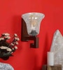 Brown Wooden Wall Lamp