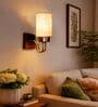 White Jute Premium wood & metal wall lamp Perfect