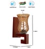Brown Wooden Wall Lamp