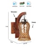 Brown Wooden Wall Lamp