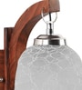 Brown Wooden Wall Lamp