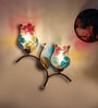Dual wall mounted gold lamp with Multicolor Mosaic Glass