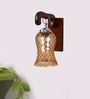 Brown Wooden Wall Lamp