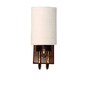 White Jute Premium wood & metal wall lamp Perfect