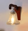 Brown Wooden Wall Lamp