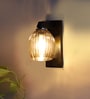 Black Wooden Wall Lamp