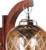 Brown Wooden Wall Lamp