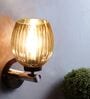 Brown Wooden Wall Lamp