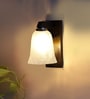 Brown Wooden Wall Lamp