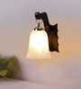 Brown Wooden Wall Lamp