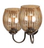 Black Chorm Finish Stainless Steel Wall Lamp