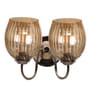 Black Chorm Finish Stainless Steel Wall Lamp