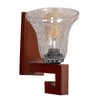 Brown Wooden Wall Lamp