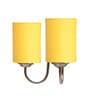 Dual Yellow cotton Wall mounted Lamp Steel Base
