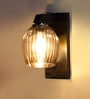 Black Wooden Wall Lamp