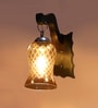 Brown Wooden Wall Lamp