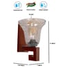Brown Wooden Wall Lamp