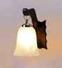 Brown Wooden Wall Lamp