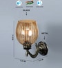 Antique Golden Metal Wall Lamp