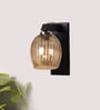 Black Wooden Wall Lamp