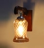 Brown Wooden Wall Lamp