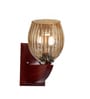 Brown Wooden Wall Lamp