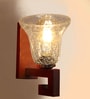 Brown Wooden Wall Lamp